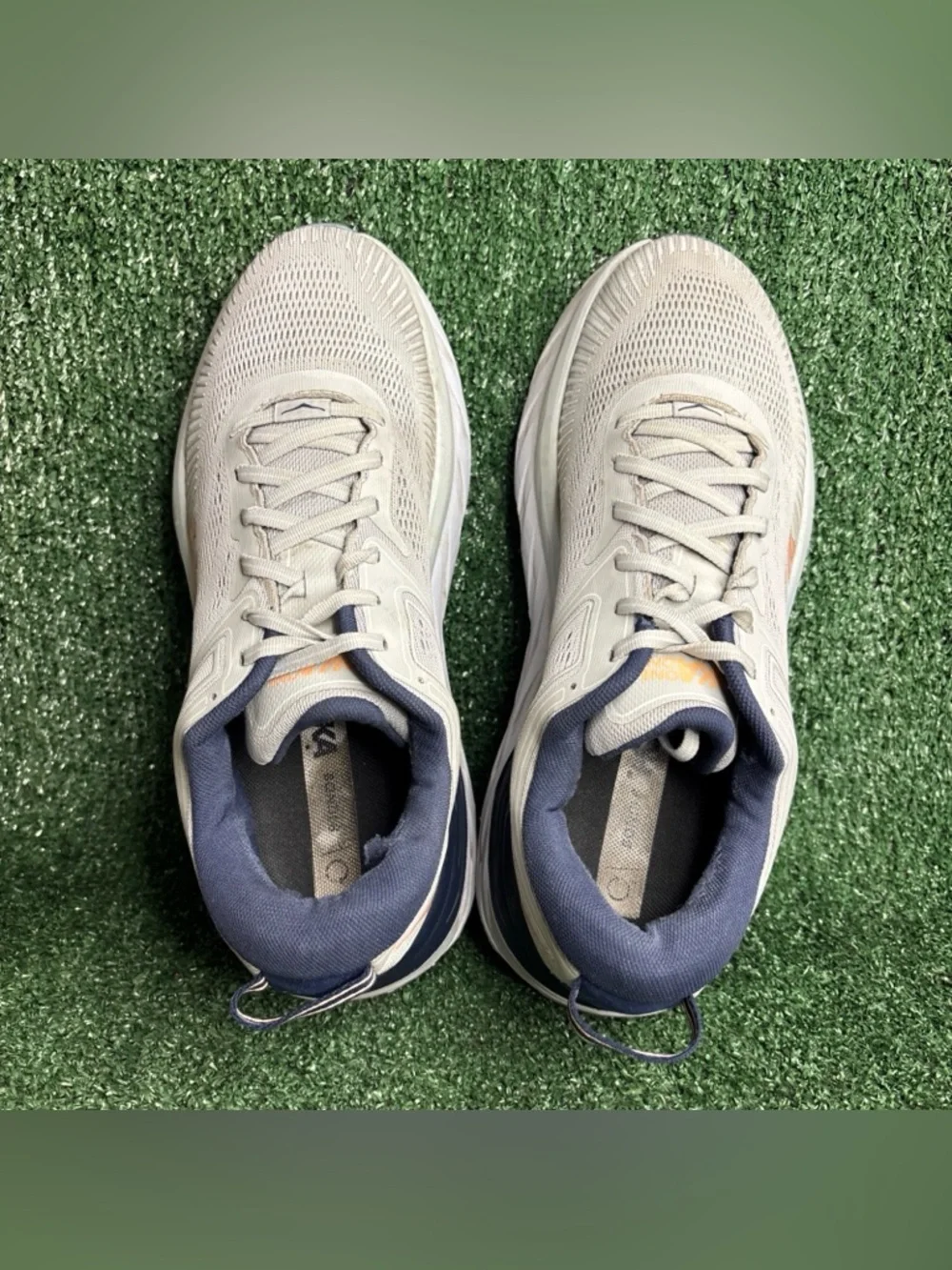 Hoka One One Bondi 7 WIDE‎ Women's Running Shoes Size 11 D Harbor Mist Sharkskin
